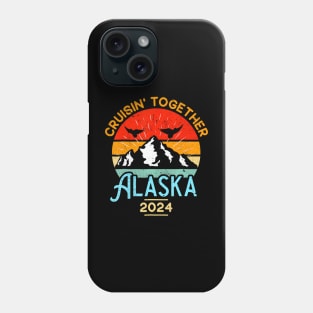 Alaska Cruise 2024 Family Friends Group Travel Phone Case