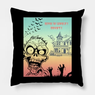 Dawn in zombie land Pillow