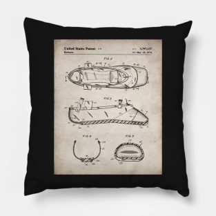 Ballet Slipper Patent - Ballet Dancer Company Opera Art - Antique Pillow