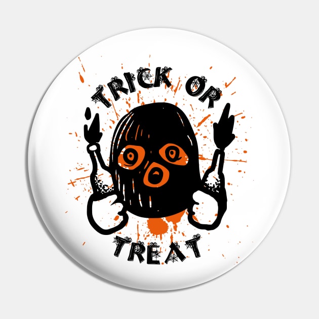 Halloween Trick Or Treat Horror Molotov Pin by TEEWEB