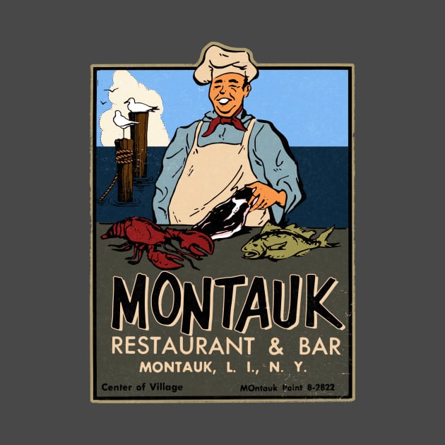 Vintage Montauk Cafe by Kujo Vintage