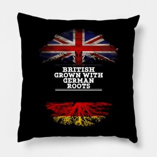 British Grown With German Roots - Gift for German With Roots From Germany Pillow