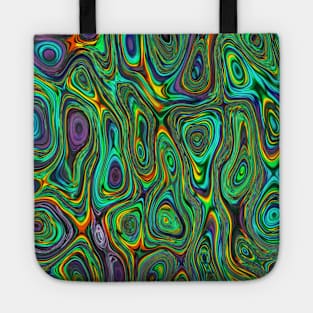 Colourful green pattern Tote