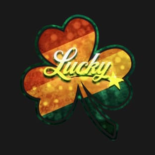 St. Patrick's Day Lucky Shamrocks Clover Design T-Shirt