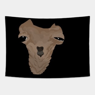 Goofy super exaggerated dog expression Tapestry