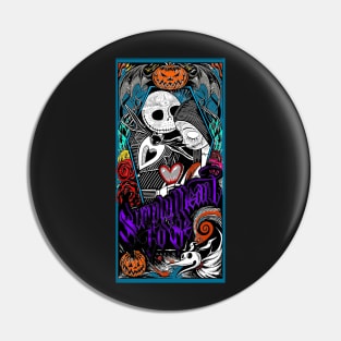 Simply Meant To Be Jack and Sally, the nightmare before Christmas, jack skellington, halloween, pumpkin king Pin