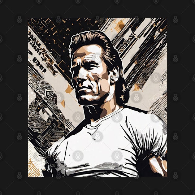 Classic Arnold Schwarzenegger Tee by Ukag