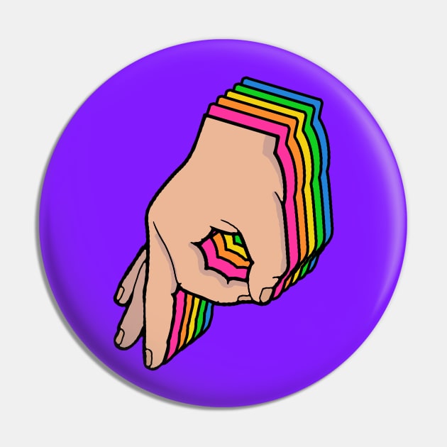 The Circle Game Rainbow Pin by Barnyardy