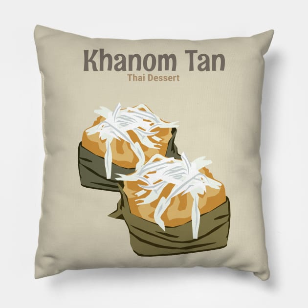 Street Food Thai Dessert Pillow by KewaleeTee