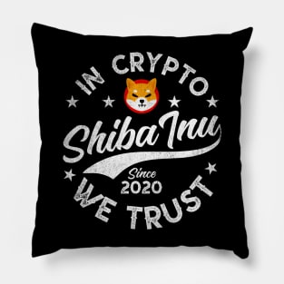 In Crypto We Trust Shiba Inu Coin Crypto Hodl Hodler Men Kids Cryptocurrency Lovers Pillow