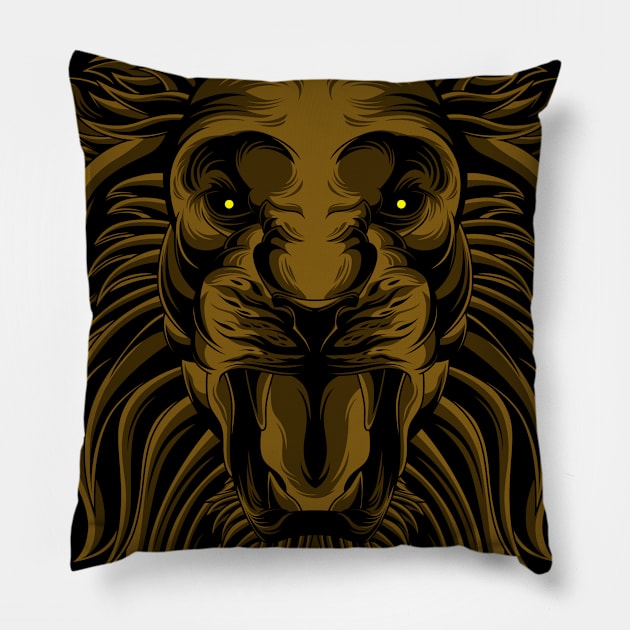 classic lion Pillow by sugiartoss_