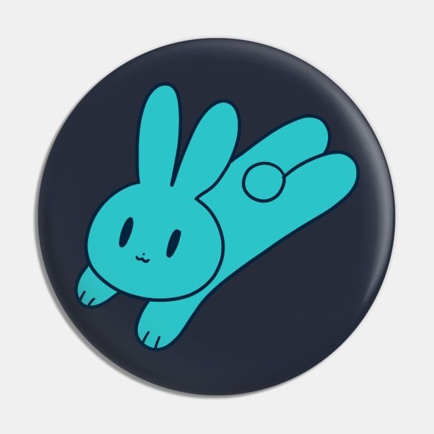 Blue Bunny Pin by saradaboru