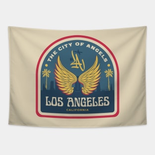 Vintage Los Angeles Print Tapestry