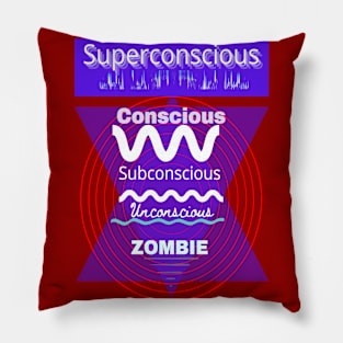 Funny Human Consciousness Scale in Typography Pillow