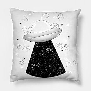 Cosmic Space ship Pillow