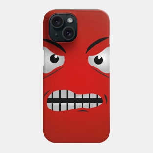 Cute Cartoon Face Emoji Angry Expression Phone Case