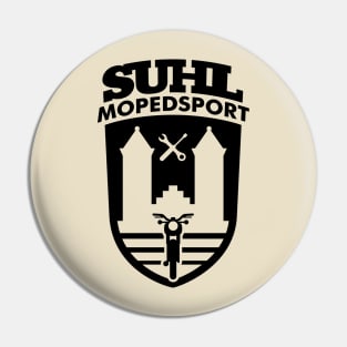 Suhl Mopedsport Simson Logo (black) Pin