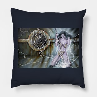 Lightning girl Pillow