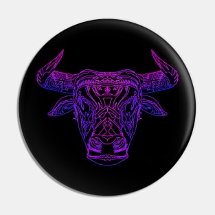 psychadelic bull Pin