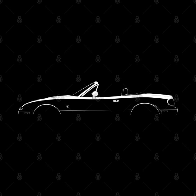 Mazda MX-5 Miata (NA) Silhouette by Car-Silhouettes