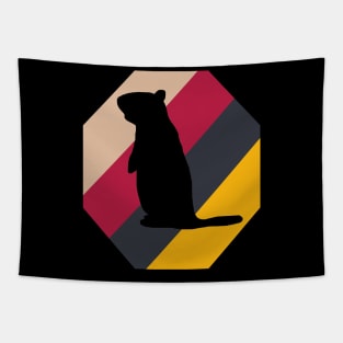 Murmeltier Design Alpen Berge schlafen Fan Tapestry