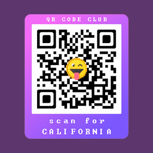 Scan for California, Qr Code Funny Memes -12 T-Shirt