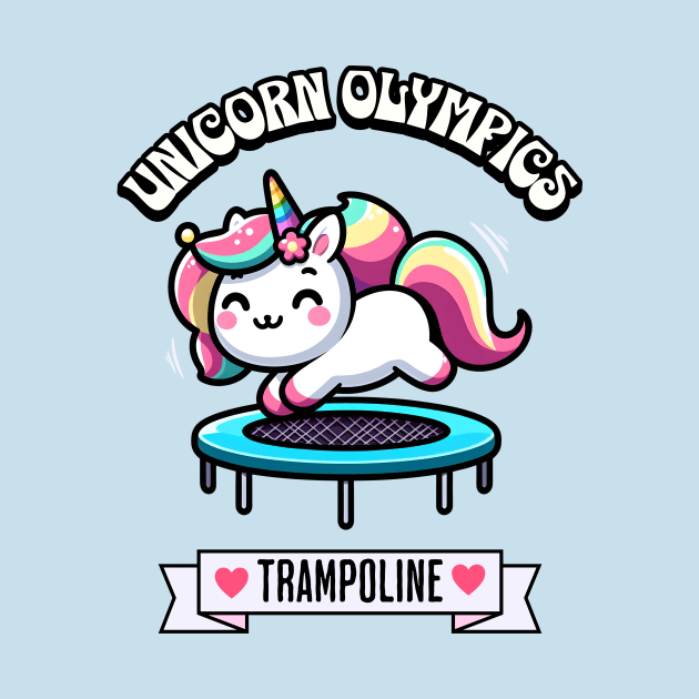 Trampoline Unicorn Olympics 🦄 - Bounce into Cuteness! by Pink & Pretty