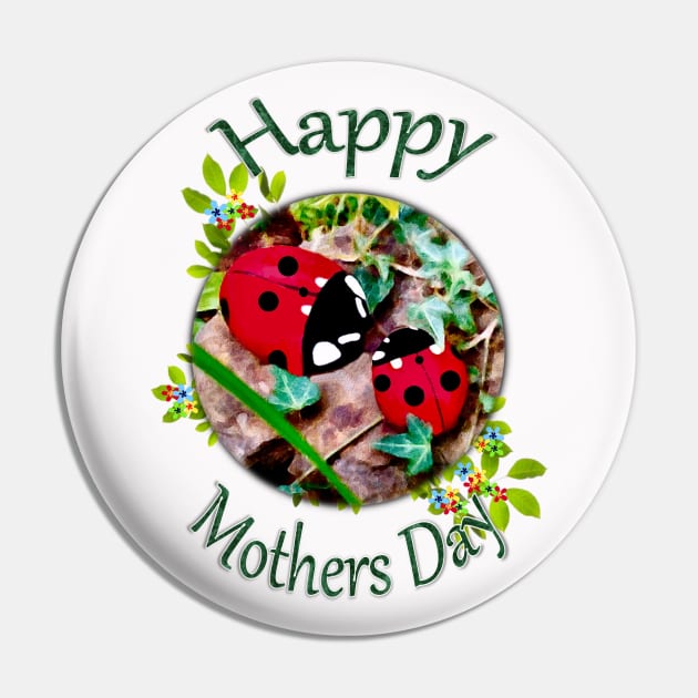 Happy Mother's Day Greeting Pin by KC Morcom aka KCM Gems n Bling aka KCM Inspirations