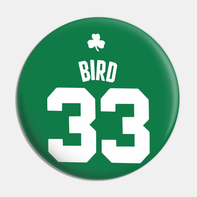 Larry Bird // Vintage Number Basketball Pin by KnockDown