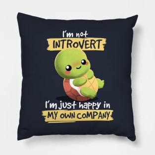 Introvert turtle Pillow
