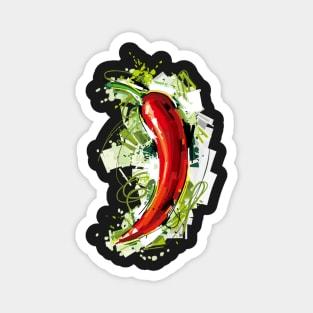 Spicy Red Hot Chili Pepper Magnet