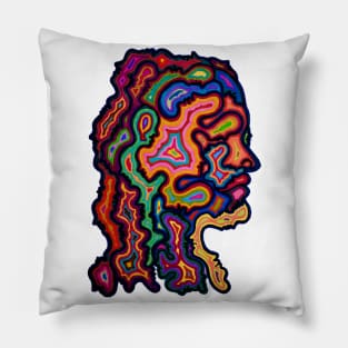 Face of Faces Pillow