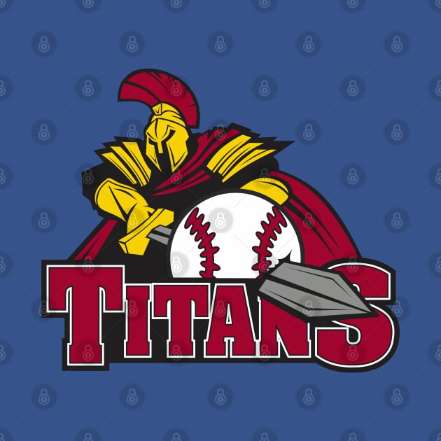 Titans Baseball Logo by DavesTees