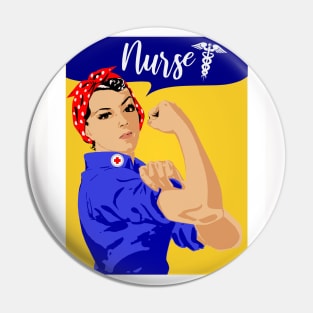 Nurse Neck Gaiter Rosie the Riveter Neck Gator Pin