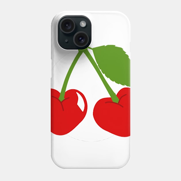 Cherry Hearts - White Phone Case by CherryBakewell