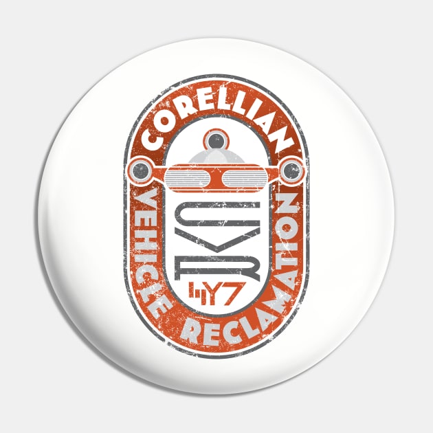 Corellian Vehicle Reclamation Pin by MindsparkCreative