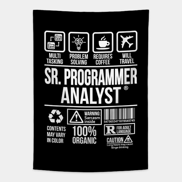 SR. Programmer Analyst T-shirt | Job Profession | #DW Tapestry by DynamiteWear