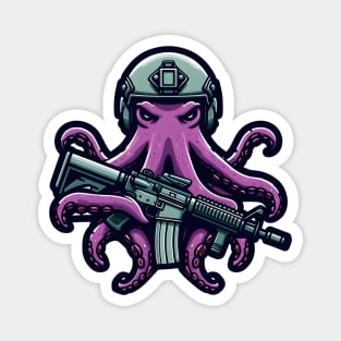 Tactical Octopus Adventure Tee: Where Intelligence Meets Style Magnet