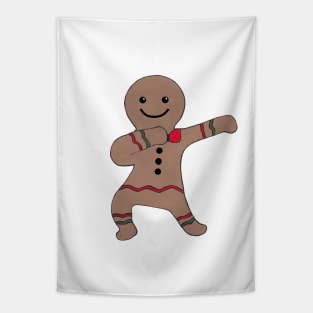 Gingerbread Man Dab Tapestry