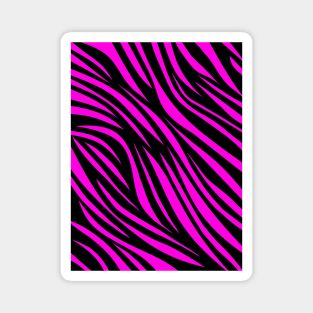 Pink Zebra Magnet