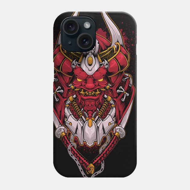 Oni Samurai Mecha Phone Case by Wagum Std