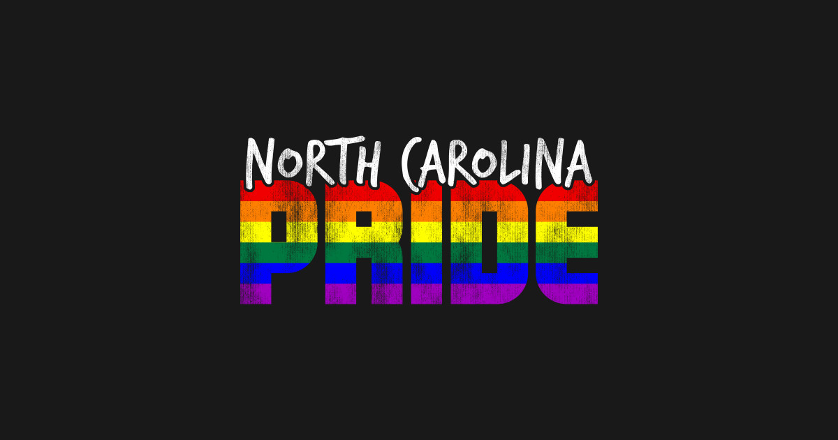 North Carolina Pride LGBT Flag North Carolina TShirt TeePublic