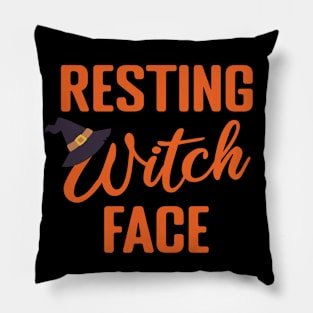 Halloween Resting Witch Face Pillow