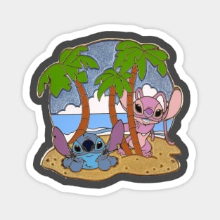 stitch couple Magnet