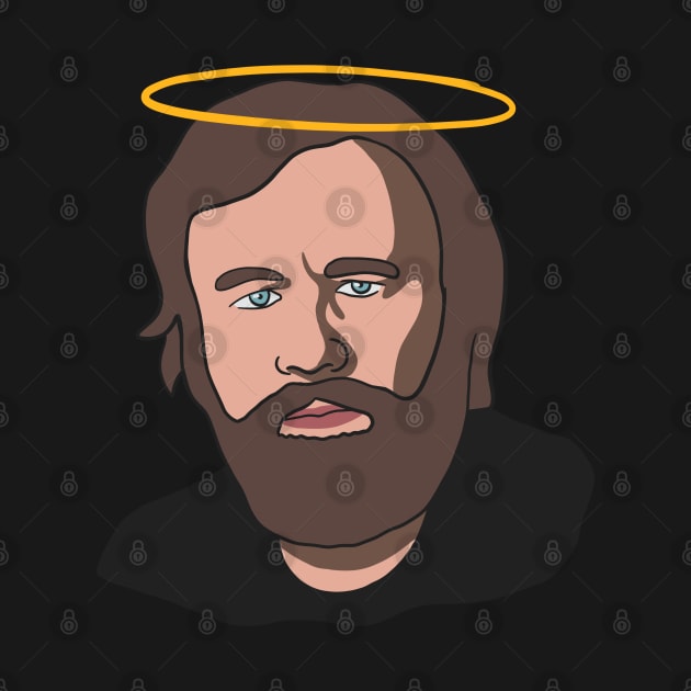 Slavoj Zizek With A Halo (Angel) by isstgeschichte