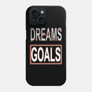 Dreams Goals Design Framed Phone Case