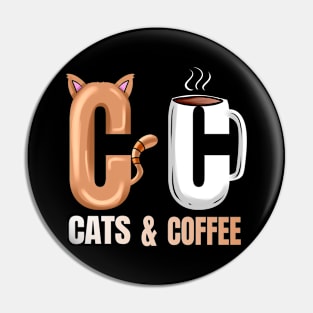 Logo Cats And Hot Coffee On Purrsday Pin