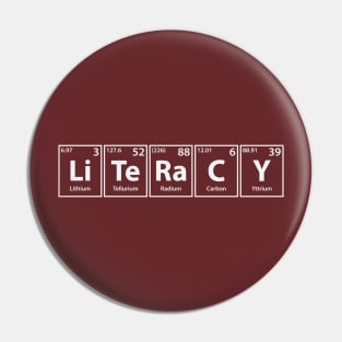 Literacy (Li-Te-Ra-C-Y) Periodic Elements Spelling Pin