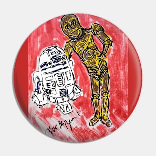 c-3po and R2D2 Star Wars Droids Pin