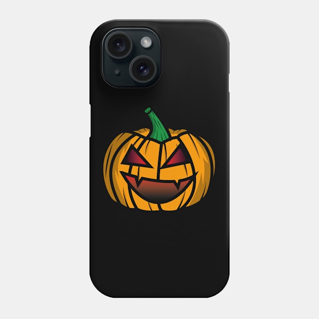 spooky Halloween Pumpkin Phone Case by JDP Designs